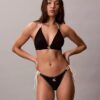 Bikini-underdel med grafiskt Monogram och knytband på sidan