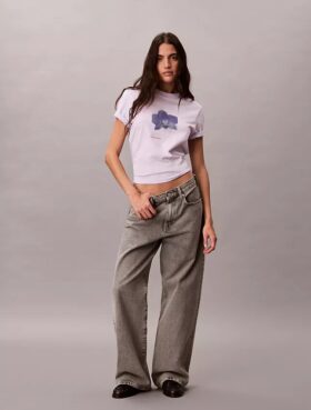 Blur Floral Graphic Classic T-shirt