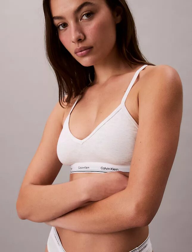 Bomull-Modal-blandning, lätt fodrad Bralette Bomull-Modal-blandning, lätt fodrad Bralette