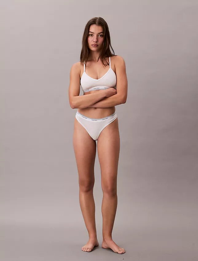 Bomull-Modal-blandning, lätt fodrad Bralette Bomull-Modal-blandning, lätt fodrad Bralette