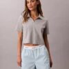Bomullsshorts med logotyp i midjan Bomullsshorts med logotyp i midjan