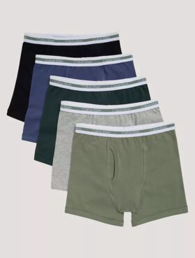 Boxer Brief i Cotton Stretch för pojkar, 5-pack