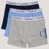 Boxer Brief i Cotton Stretch med Monogram för pojkar, 3-pack
