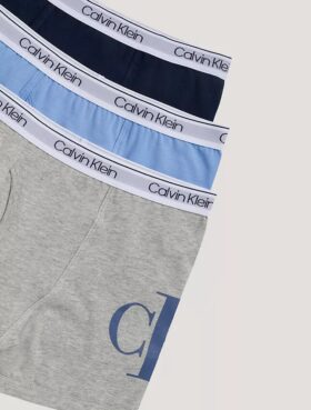 Boxer Brief i Cotton Stretch med Monogram för pojkar, 3-pack