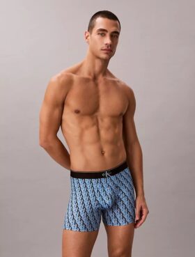 Boxer Brief i stretchig mikrofiber med grafiskt Monogram