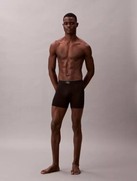 Boxer Brief i stretchig mikrofiber med grafiskt Monogram
