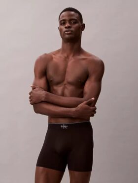 Boxer Brief i stretchig mikrofiber med grafiskt Monogram