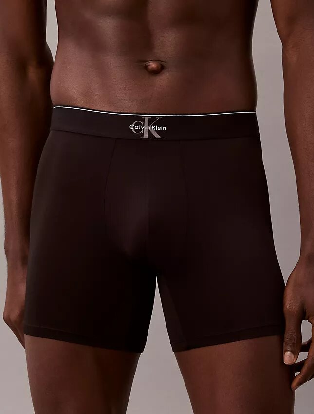 Boxer Brief i stretchig mikrofiber med grafiskt Monogram Boxer Brief i stretchig mikrofiber med grafiskt Monogram