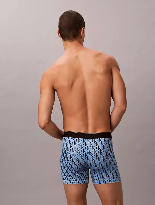 Boxer Brief i stretchig mikrofiber med grafiskt Monogram Boxer Brief i stretchig mikrofiber med grafiskt Monogram