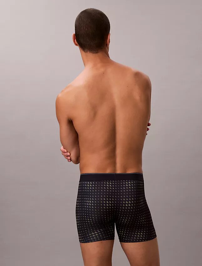 Boxer Brief i stretchig mikrofiber med grafiskt Monogram Boxer Brief i stretchig mikrofiber med grafiskt Monogram