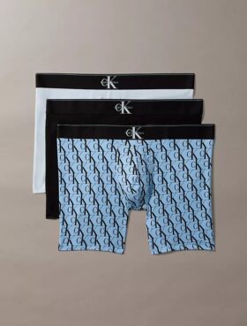 Boxerkalsonger i Cotton Stretch med grafiskt Monogram, 3-pack Boxerkalsonger i Cotton Stretch med grafiskt Monogram, 3-pack