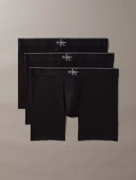 Boxerkalsonger i Cotton Stretch med grafiskt Monogram, 3-pack