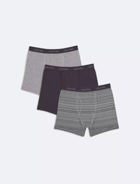 Boxerkalsonger i Cotton Stretch med logotyp, 2-pack för pojkar