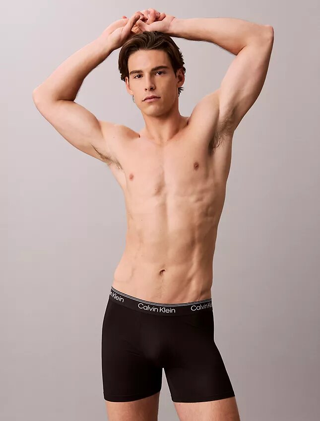 Boxerkalsonger i stretchig mikrofiber, 3-pack Boxerkalsonger i stretchig mikrofiber, 3-pack