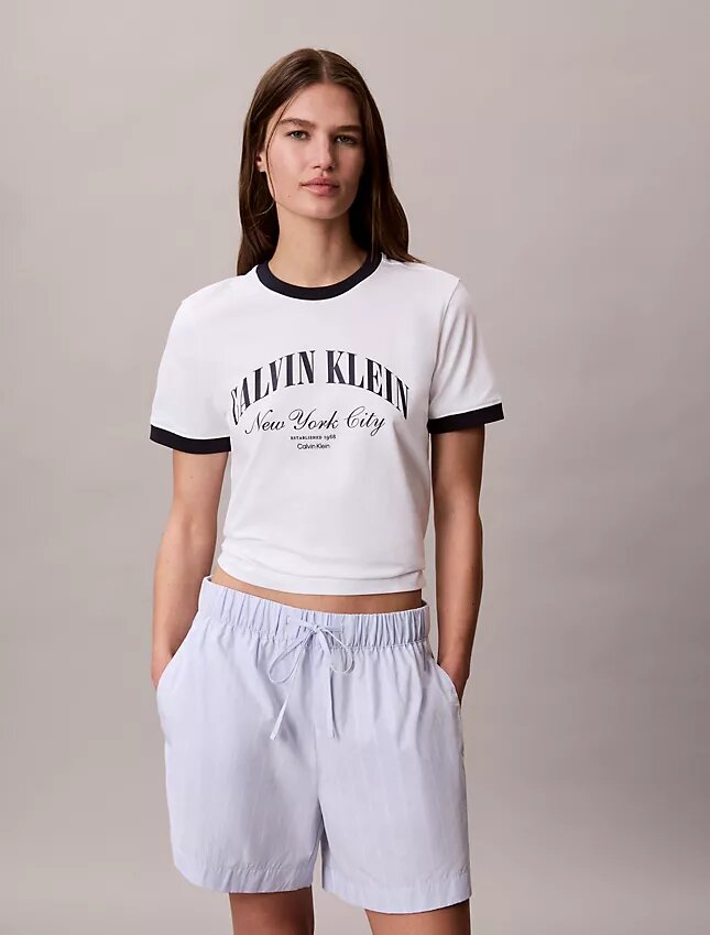 Boxershorts i bomullspoplin med ränder Boxershorts i bomullspoplin med ränder