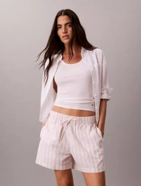 Boxershorts i bomullspoplin med ränder