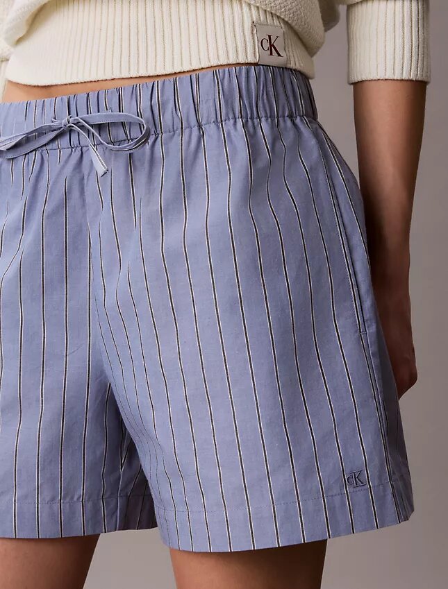 Boxershorts i bomullspoplin med ränder Boxershorts i bomullspoplin med ränder