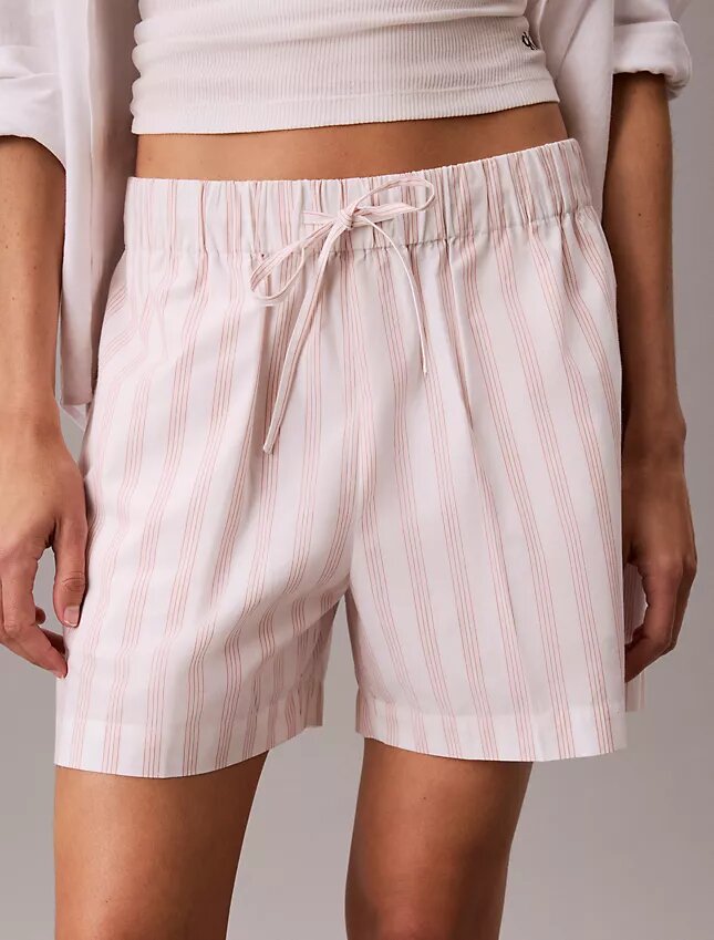Boxershorts i bomullspoplin med ränder Boxershorts i bomullspoplin med ränder