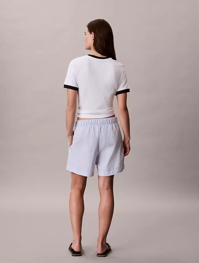 Boxershorts i bomullspoplin med ränder Boxershorts i bomullspoplin med ränder