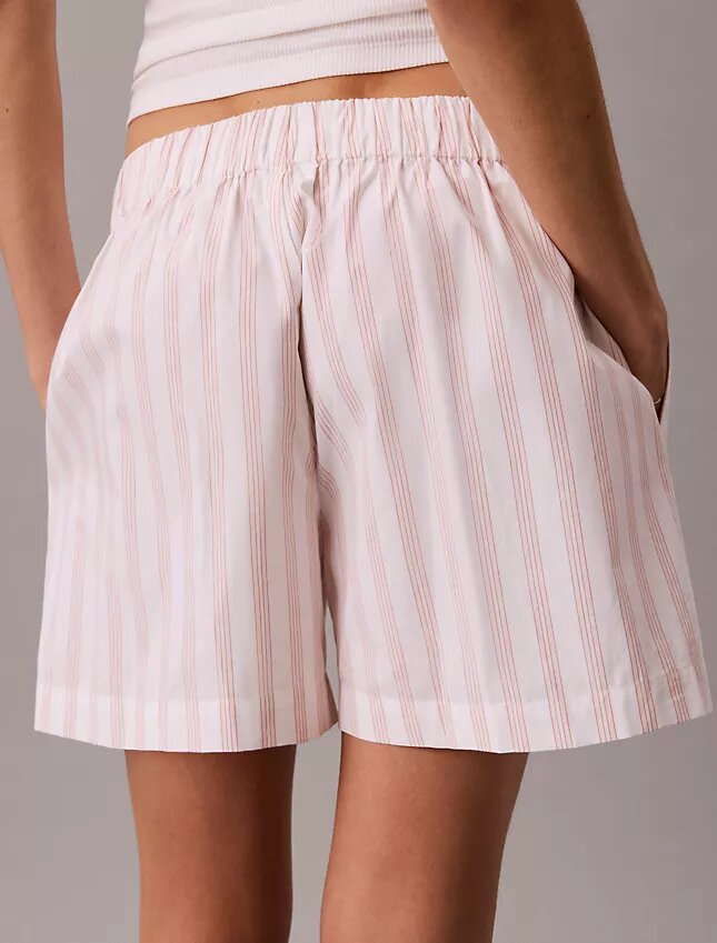 Boxershorts i bomullspoplin med ränder Boxershorts i bomullspoplin med ränder