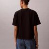 Boxig T-shirt med blekt logotyptryck Boxig T-shirt med blekt logotyptryck