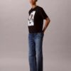 Boxig T-shirt med blekt logotyptryck Boxig T-shirt med blekt logotyptryck