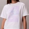 Boxig T-shirt med blekt logotyptryck Boxig T-shirt med blekt logotyptryck