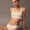 Bralette i bomulls- och Modal-stretch med ribbstickning och lätt foder Bralette i bomulls- och Modal-stretch med ribbstickning och lätt foder