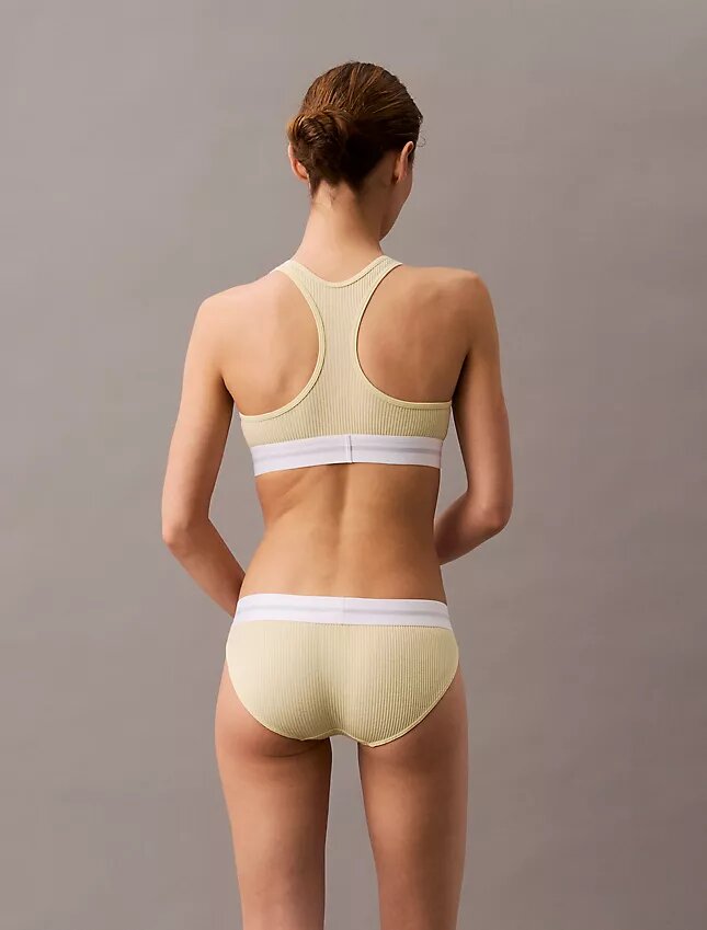 Bralette i bomulls- och Modal-stretch med ribbstickning och lätt foder Bralette i bomulls- och Modal-stretch med ribbstickning och lätt foder