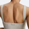 Bralette i ribbad ullblandning