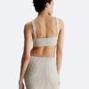Bralette i ribbad ullblandning