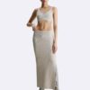 Bralette i ribbad ullblandning