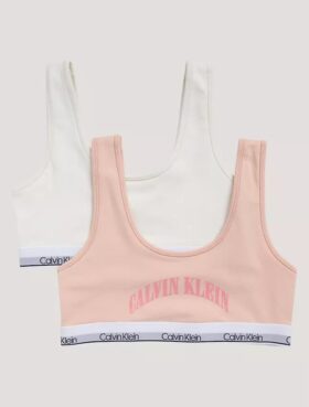 Bralette med bågformad logotyp, 2-pack