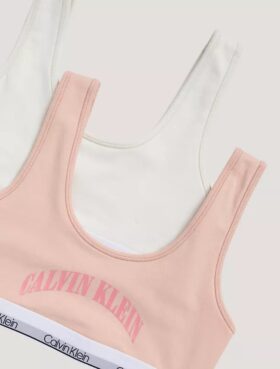 Bralette med bågformad logotyp, 2-pack