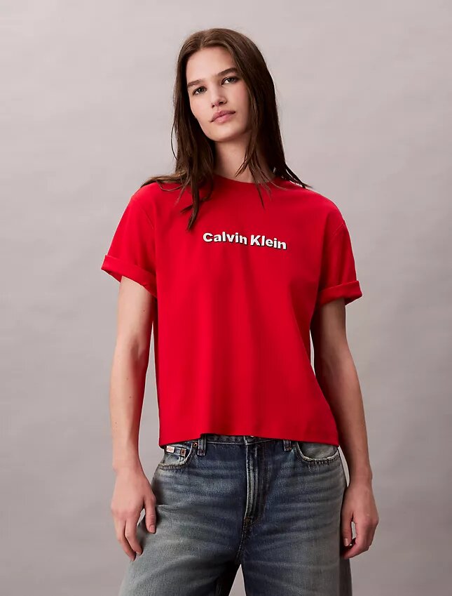 Broderad logotyp Grafisk klassisk T-shirt Broderad logotyp Grafisk klassisk T-shirt
