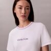 Broderad logotyp, grafisk slim fit-T-shirt Broderad logotyp, grafisk slim fit-T-shirt