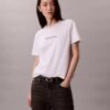 Broderad logotyp, grafisk slim fit-T-shirt Broderad logotyp, grafisk slim fit-T-shirt