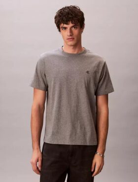 Broderad Monogram-T-shirt med avslappnad passform