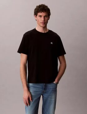 Broderad Monogram-T-shirt med avslappnad passform