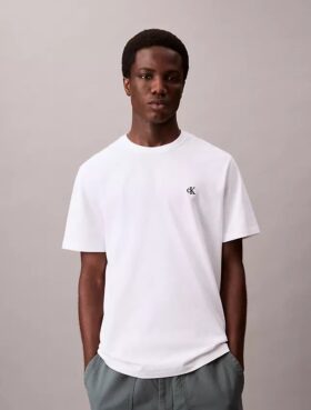 Broderad Monogram-T-shirt med avslappnad passform
