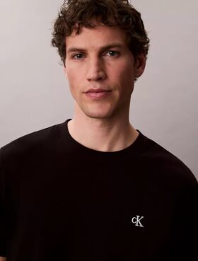 Broderad Monogram-T-shirt med avslappnad passform