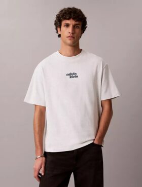 Broderad T-shirt med 1989-logotyp i avslappnad passform