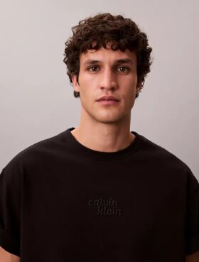 Broderad T-shirt med 1989-logotyp i avslappnad passform