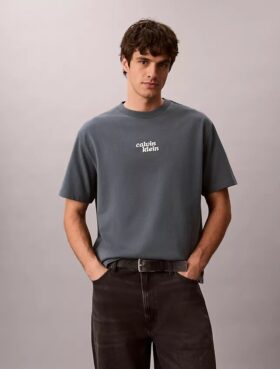 Broderad T-shirt med 1989-logotyp i avslappnad passform