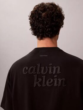 Broderad T-shirt med 1989-logotyp i avslappnad passform
