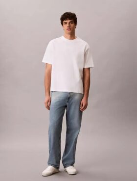 Broderad T-shirt med 1989-logotyp i avslappnad passform