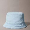 Bucket hat i tvättad denim med broderat logo Bucket hat i tvättad denim med broderat logo
