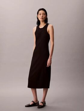 Calvin Klein Logo Midi Tank Klänning Calvin Klein Logo Midi Tank Klänning