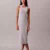 Calvin Klein Logo Midi Tank Klänning