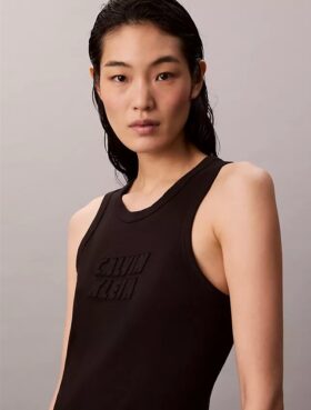 Calvin Klein Logo Midi Tank Klänning Calvin Klein Logo Midi Tank Klänning